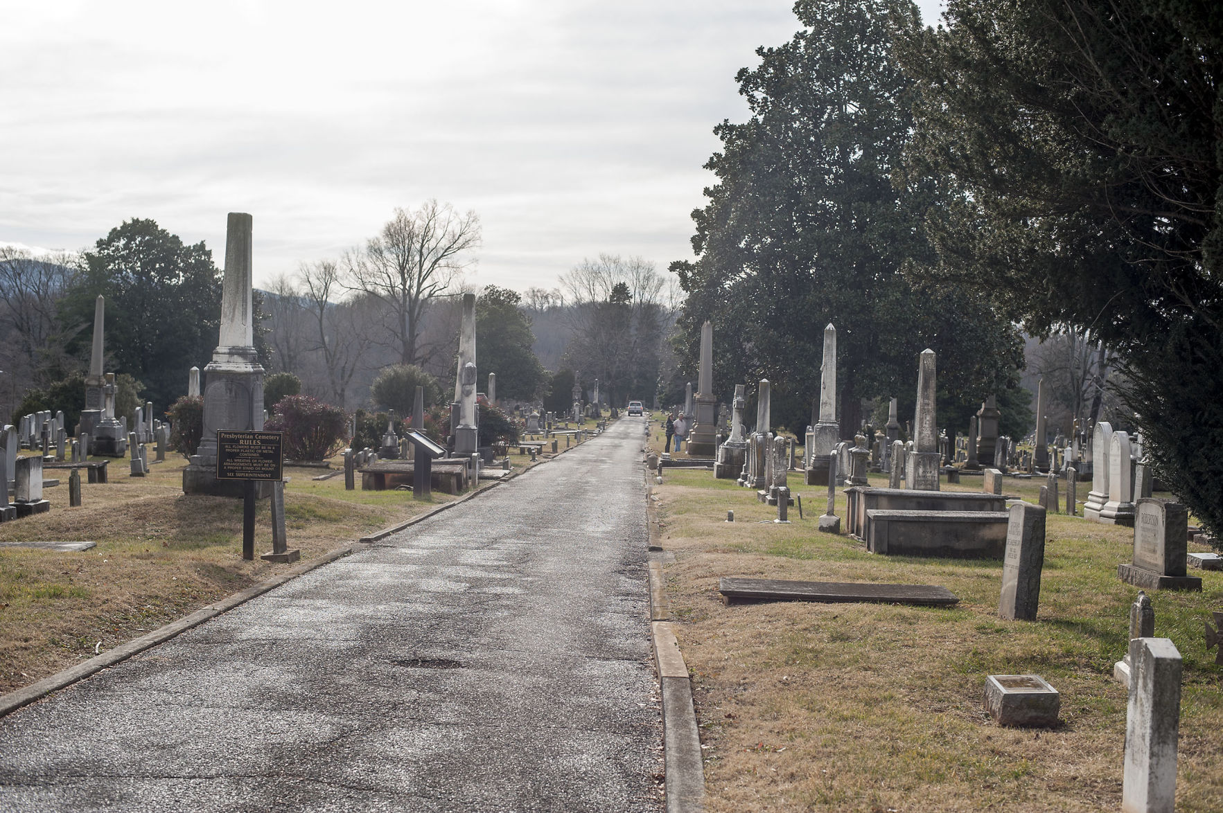 Then and Now - 2016-12-27 Franklin Hill - Presbyterian Cemetery